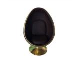 Golden Genuine Leather Vintage Aviator Egg Pod Chair