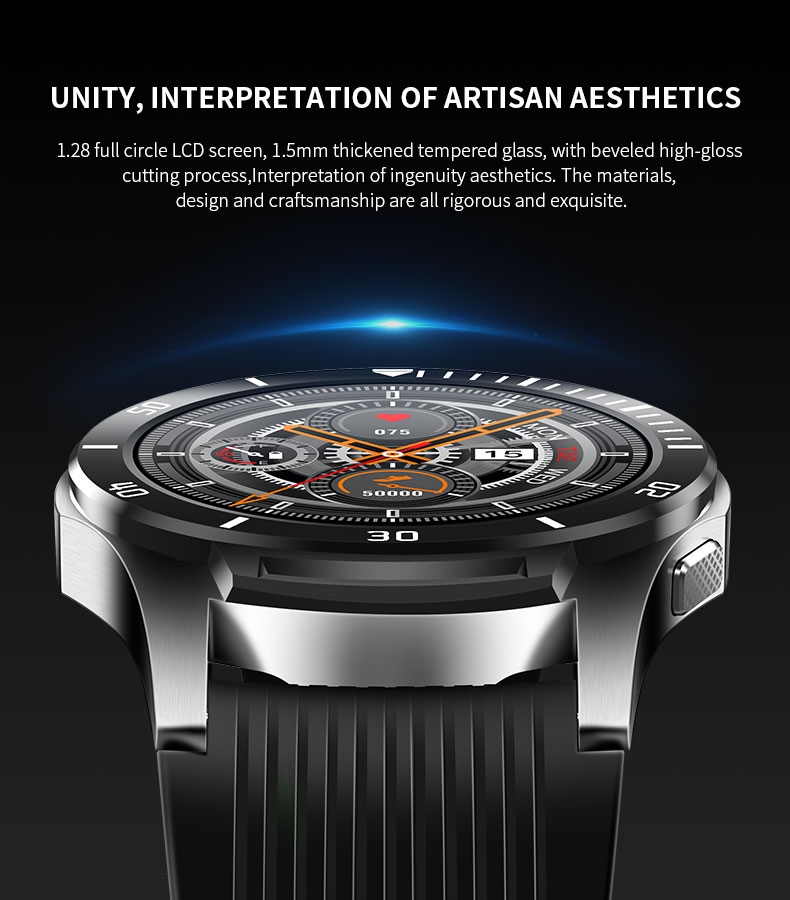 GT107 amazfit smart watch IP67 Circular Smartwatch Blood Oxygen Heart Rate Health Care