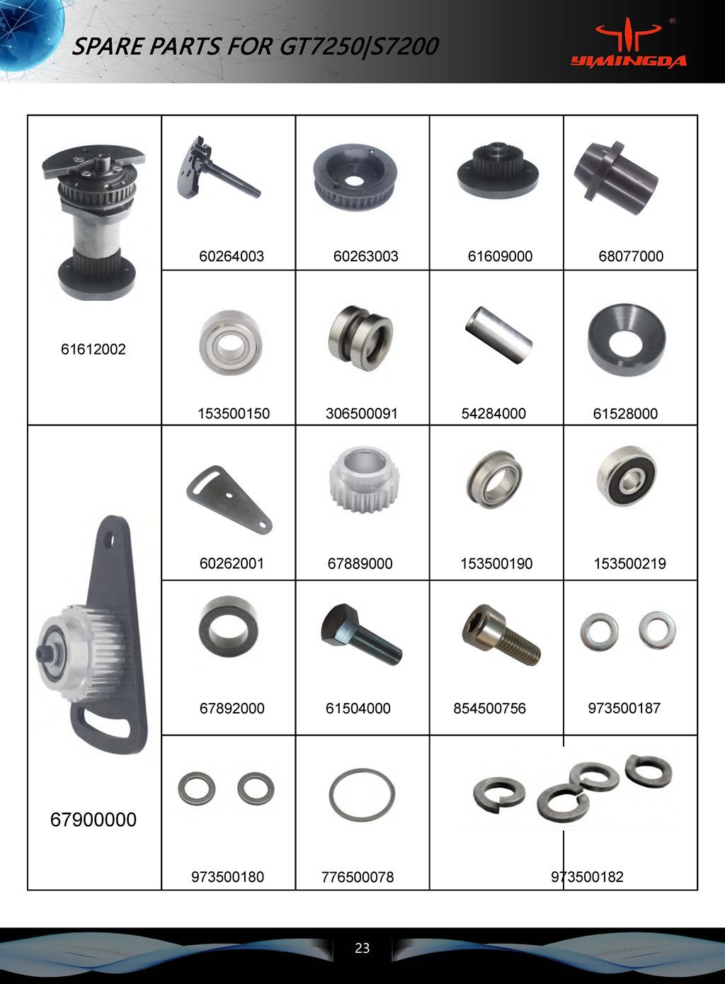 Auto Cutter Spare Parts 90893000 Pulley,Assembly End 22.22mm (7/8")Stroke GT PARAGON VX HX Cutter Parts