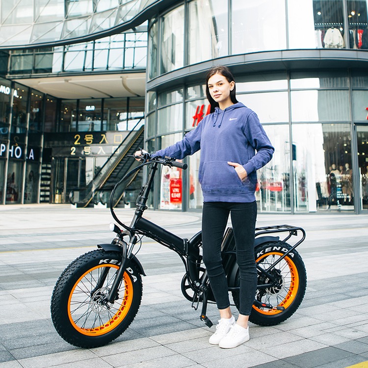 20*4" Tire 1000W 52V 21AH Lithium Battery Full Suspension Folding Electric Bicycle