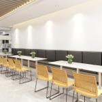 Modern White Rock Slab Dining Table Contemporary Kitchen Living Room Furniture
