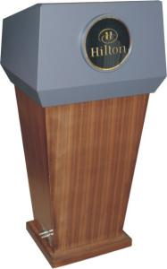 Quality Podiums Hotel Display Stand Conference Wooden Lecture Stand MDF board wholesale