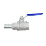 304/316 Stainless Steel 2PC Female Thread Ball Valve with Pagoda Pipe End