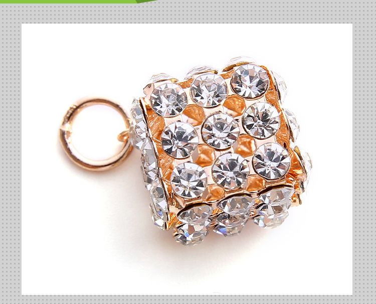 DZ-030 Promotion Custom New Popular Square Gold Hanging Metal Decorative Shoe Buckle