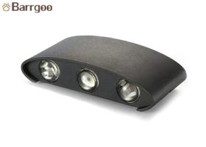 Quality Up And Down Dual Head LED Outdoor Wall Lights 6 Watt IP65 Waterproof wholesale