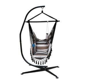 Quality Enjoy Your Holiday with This Canvas Swing Chair Hanging Chair and Carbon Steel Stand wholesale