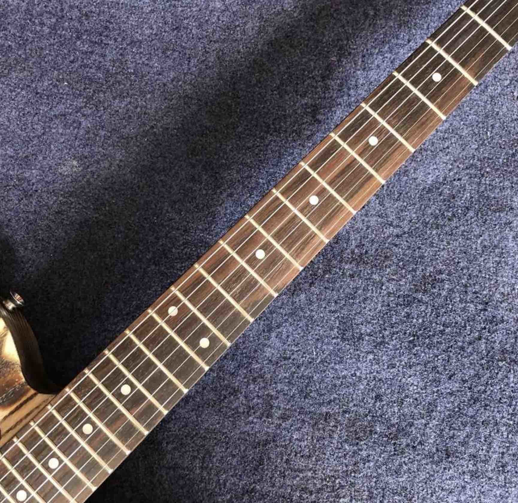 Natural Wood Color Roasted Coke Electric Guitar