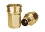 Brass Hydraulic Quick Connect Couplings Plug For Chemical Water KZD-PF Series
