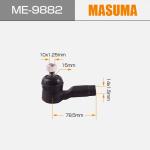 4422A018 MASUMA Automatic Tie Rod End for 2007- MITSUBISHI DELICA D 5 Right
