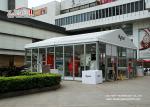 Exhibition Glass Wall Outdoor Event Tents 10x10m UV Resistant