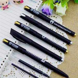 Quality Gel pen,Promotional gel-ink pen with cap, Black rubber gel-ink pen wholesale