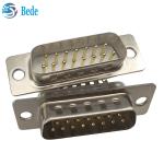 500V Voltage Rating Db 15 Male Connector , D Sub 15 Pin Male Connector With