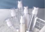 UV Plating 100ML Cosmetic Airless Bottle Transparent With Pink Spray Pump