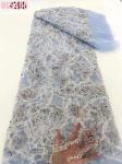 2023 Exquisite handmade beaded lace embroidery lace fabric wedding dress Senegal