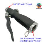 Aluminum Soft Rain Water Wand Hose Lance W/ Front Trigger