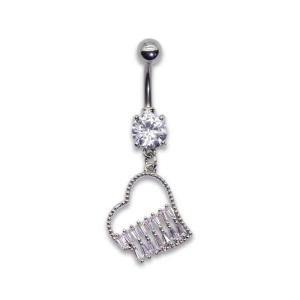 Quality 316 Heart Belly Button Piercings Jewelry wholesale