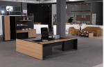 Luxury Standing Office Manager Desk Fine Wood Materials European Style