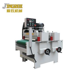 Quality Plywood Coating Auxiliary Equipment , Wood Polishing Machine With Two Heads wholesale