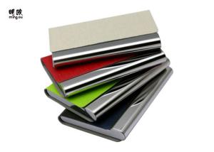 Quality Pocket Business Card Holder Organizer , Slim Leather Wallet Credit Card Holder With Name wholesale