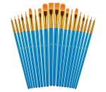 Acrylic Painting Watercolor Blue Artist Paint Brushes Set For Body Face Rock