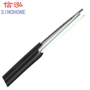 Black / White Indoor Fiber Optic Cable , Dual Core Fiber Optic Cable Low Smoke