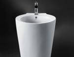 Non Porous Bathroom Sinks And Vanities / Contemporary Pedestal Sink Anti Leak