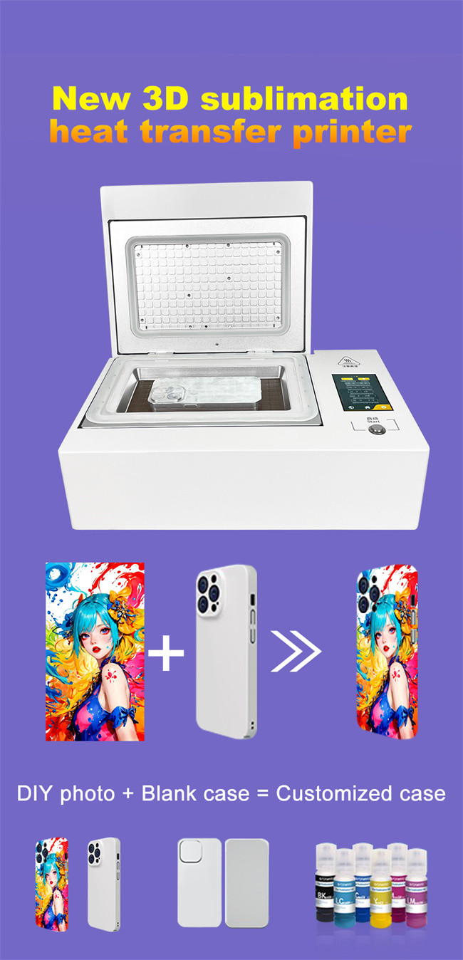 DAQIN Heat Transfer Printing Product 3d Sublimation Phone Case