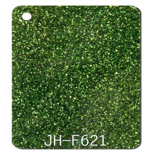 Quality Green Glitter Colorful Acrylic Sheets 0.118&quot; Thickness wholesale