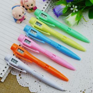 2015 Promotion Logo Custom Plastic LED Ballpen, stock price led light pen