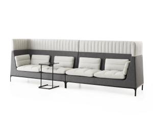Quality Commercial Booth Seating / Waiting Room Sofa Bench With High Density Foam wholesale