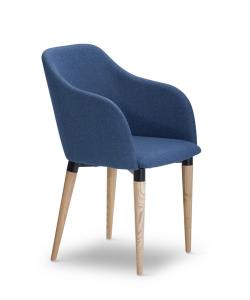 Quality North Europe style arm chair with wooden leg wholesale
