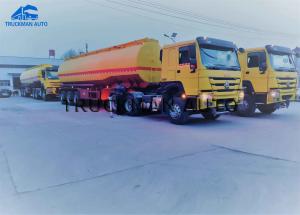 Quality 50T Oil Tank Trailer 35 Cbm 3 Axles 3 Compartments Double Line Air Brakes wholesale