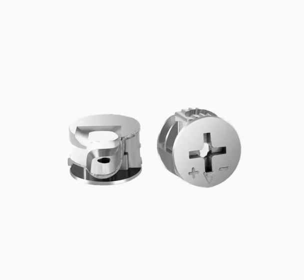 Smooth Furniture Assembly Zinc Alloy 10 Connectors Plug Mini Fix Cabinet Connector Cam Lock for Quick and Easy Assembly