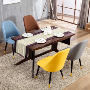 Quality Luxury High Back Leather Dining Room Chairs With Metal Legs Customized wholesale