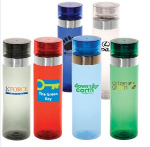 Quality BPA Free Tritan Water Bottle with metal around the cap wholesale