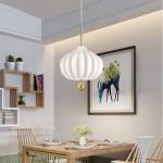Modern white Pumpkin pendant light Restaurant Bar Loft Living Room Lilli Pendant