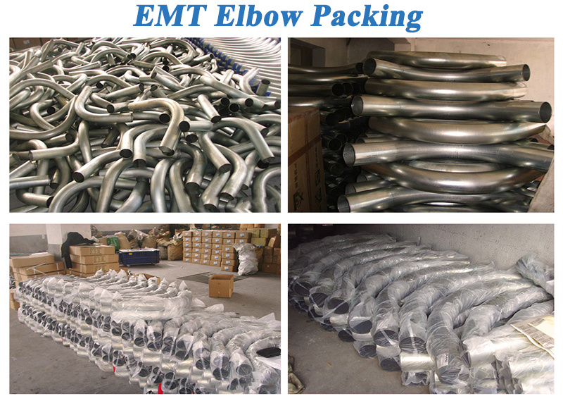 Carbon Steel 90 Degree EMT Elbow Pre Galvanized For Electrical Metallic Tubing