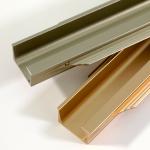 Kitchen Cupboard Anodized Gold Aluminum Furniture Hidden Handles G Shaped 447mm