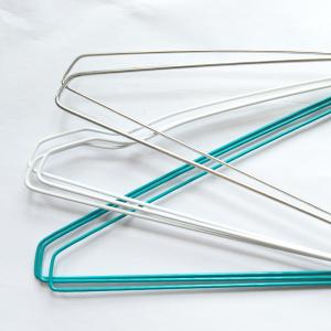 Quality Ultimate Clean 16-inch Notched Laundry Wire Hanger - Powder Coated for Laundry Shops wholesale