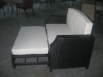 outdoor wicker sofa