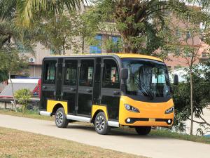 Quality 11 Passenger Fully Enclosed Electric Sightseeing Shuttle Bus wholesale