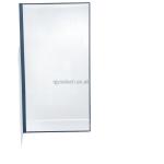 Ultra Clear Moru Patterned French Door Fixed Shower Screen for Elegant Bathroom