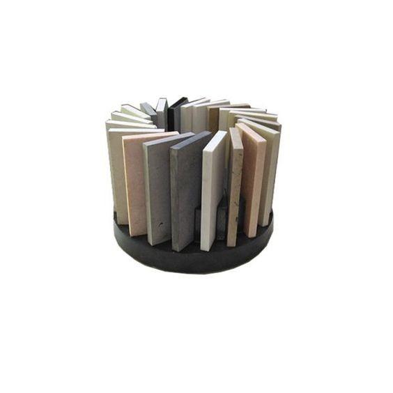 Cheap Rotating Counter Display Stand , Luxury Tabletop Tile Display Holder for sale