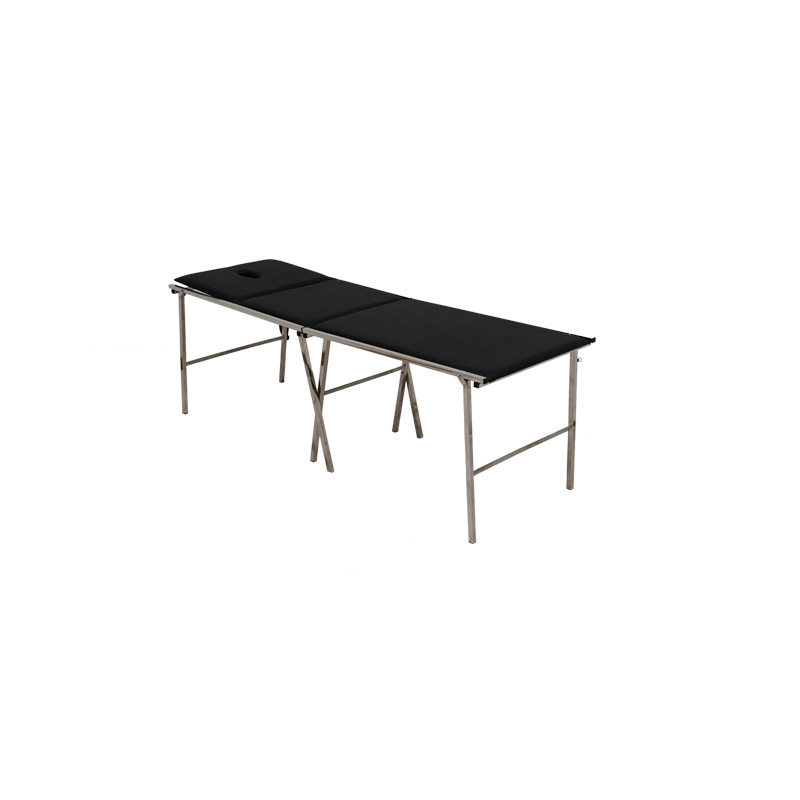 Commercial Foldable Patient Examination Couch Black Hospital Examination Bed