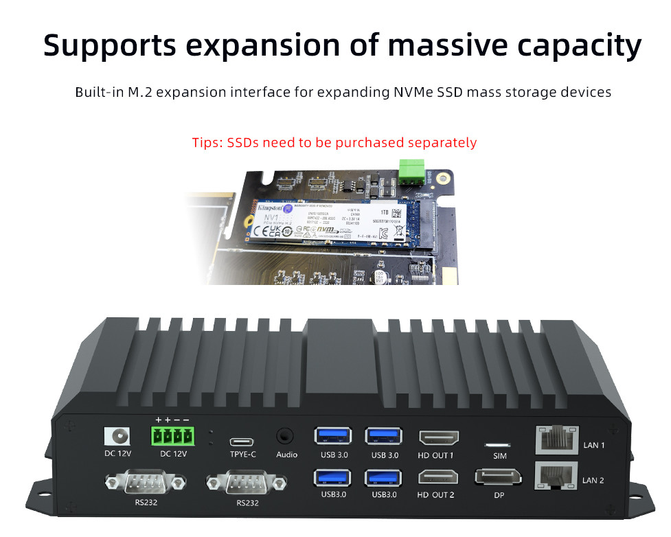 Android 12 Media Player Box RK3588 Octa Core Real 8K Box HD Input Output 8GB RAM DDR4