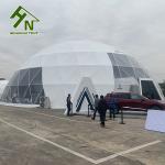 Diameter 20m White Dome Shaped Tent For Car Show Party Events SGS Certification
