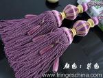 Delicate custom long tassel fringe trimming for curtain attractive tieback