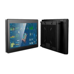 Quality 27 Inch Fanless Industrial Panel Embedded Touch Screen PC 12V/24V DC Input wholesale