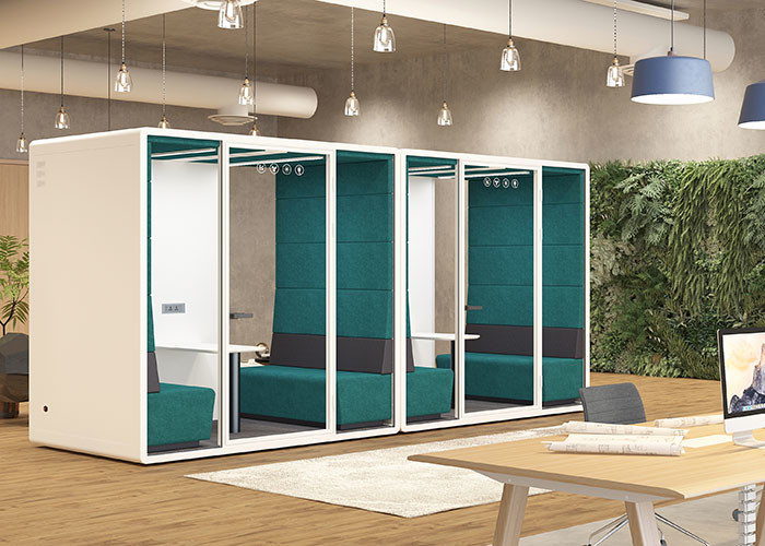 Office Acoustic Silent Work Pods Silent Booth Customized Size For Privacy Space