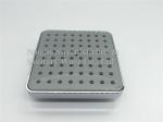 ABS plastic material 4inch square chrome plating shower head top shower overhead
